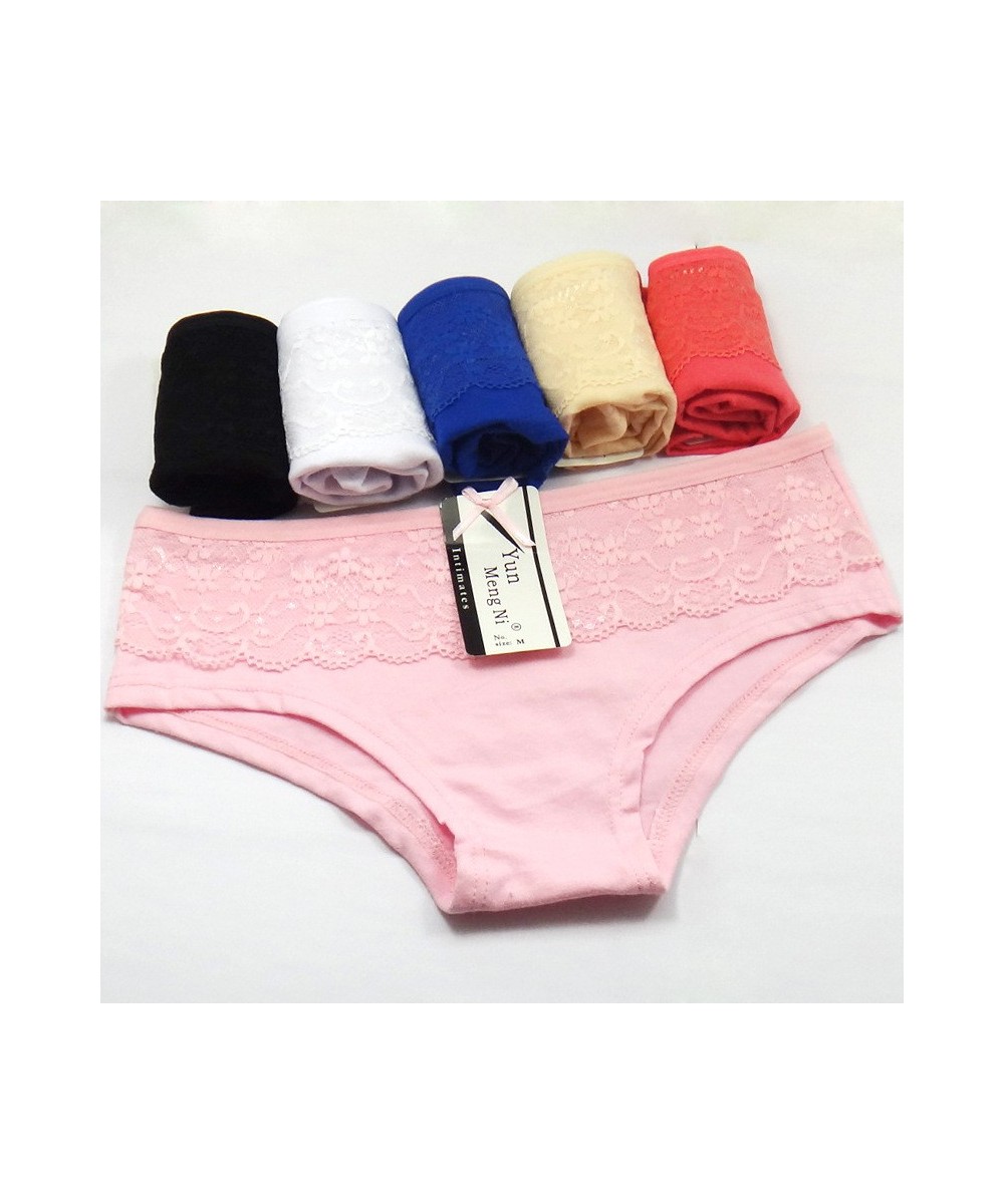 5Pcs/lot Cotton Women's Briefs Sexy Low-Waist Panties Ladies Underwear 86525 $25.83 - Underwear