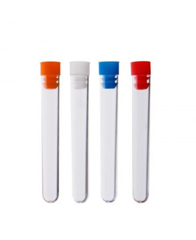 100 Pieces 12*100mm PS Plastic Test Tube With Screw Cap $64.89 - Underwear