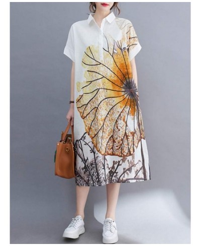 Formal Summer Dresses Woman 2023 Short Sleeve Shirt Dress Fashion OL Print Vestido Oversized Casual Solid Baggy Sundress $46....