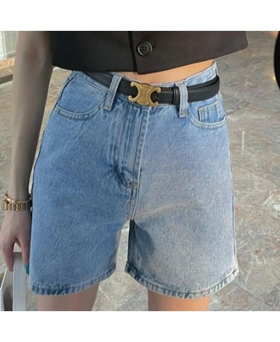 Jeans Shorts for Women Blue High Waisted A-Line Casual Comfortable Slim Shorts Spring 2022 Fashion Pockets Streetwear $38.54 ...