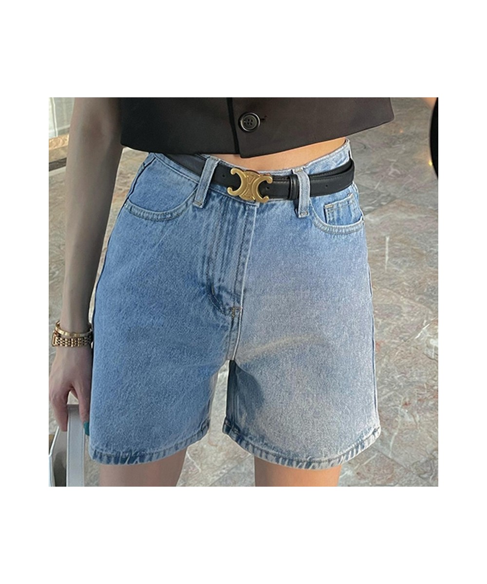 Jeans Shorts for Women Blue High Waisted A-Line Casual Comfortable Slim Shorts Spring 2022 Fashion Pockets Streetwear $38.54 ...