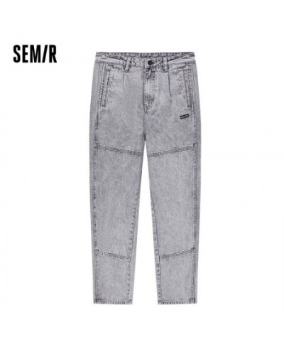 Jeans Women Gray Tapered Pants Slim Personality New Street Banana Pants 2023 Summer Handsome Trend $60.86 - Jeans