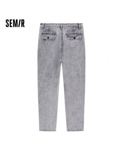 Jeans Women Gray Tapered Pants Slim Personality New Street Banana Pants 2023 Summer Handsome Trend $60.86 - Jeans