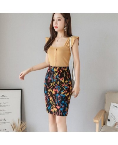 Oversized Printed Sexy Skirt Women 2023 Fashion Autumn High Waist Mini Skirts Bodycon Office Lady Winter Pencil Skirt Jupe $3...