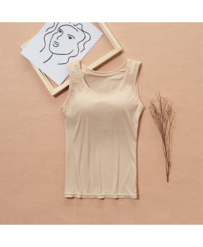 Women Built Padded Tank Top Female Slim Breathable Fitness Camisole Tops Ladies Solid Push Up Vest Blusas Femininas S14 $29.3...