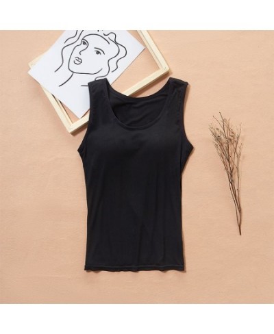 Women Built Padded Tank Top Female Slim Breathable Fitness Camisole Tops Ladies Solid Push Up Vest Blusas Femininas S14 $29.3...