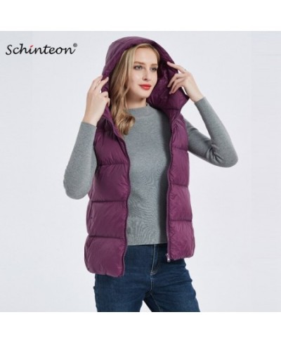 Women Ultra Light Down Vest with Hood Casual Slim Waistcoat 90% White Duck Down Gilet 2023 $71.79 - Jackets & Coats