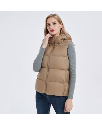 Women Ultra Light Down Vest with Hood Casual Slim Waistcoat 90% White Duck Down Gilet 2023 $71.79 - Jackets & Coats