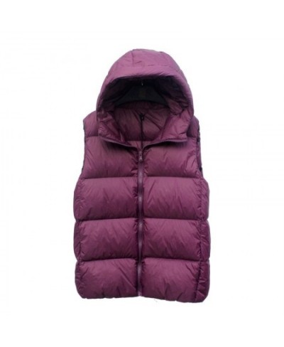 Women Ultra Light Down Vest with Hood Casual Slim Waistcoat 90% White Duck Down Gilet 2023 $71.79 - Jackets & Coats