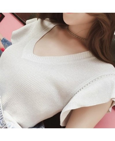 shiny lurex summer sweater women butterfly sleeve pullover women basic sweater women 2022 korean glitter knit top female $33....