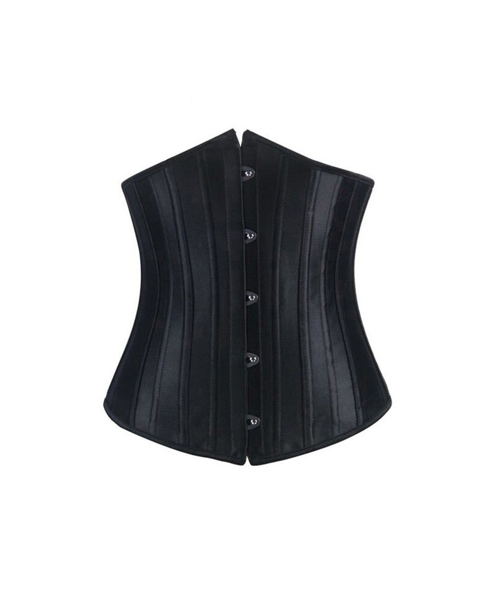 Woman Waist Cincher Corselet Body Shaper Sexy Waist Control Underbust Corsets & Bustiers Satin 26 Steel Bones Corset $33.98 -...