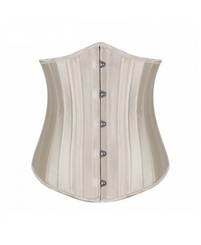 Woman Waist Cincher Corselet Body Shaper Sexy Waist Control Underbust Corsets & Bustiers Satin 26 Steel Bones Corset $33.98 -...