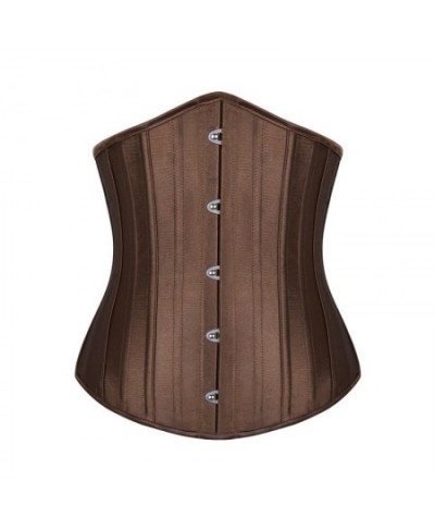 Woman Waist Cincher Corselet Body Shaper Sexy Waist Control Underbust Corsets & Bustiers Satin 26 Steel Bones Corset $33.98 -...