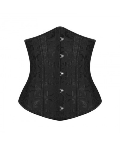 Woman Waist Cincher Corselet Body Shaper Sexy Waist Control Underbust Corsets & Bustiers Satin 26 Steel Bones Corset $33.98 -...