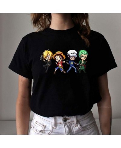 One Piece Luffy T-Shirt Summer Women Anime Tee Shirt Printed Trafalgar Law Hip Hop Casual Unisex New Fashion Tshirts $18.48 -...