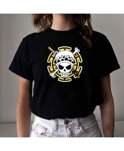 One Piece Luffy T-Shirt Summer Women Anime Tee Shirt Printed Trafalgar Law Hip Hop Casual Unisex New Fashion Tshirts $18.48 -...