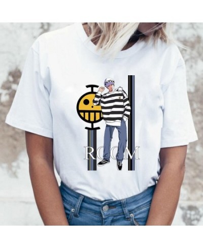 One Piece Luffy T-Shirt Summer Women Anime Tee Shirt Printed Trafalgar Law Hip Hop Casual Unisex New Fashion Tshirts $18.48 -...