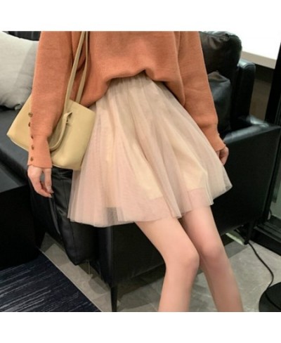 Skirts Women Mini Ball Gown Solid Simple High Waist Korean Style Elegant Vintage Novelty Womens Leisure Streetwear All-match ...