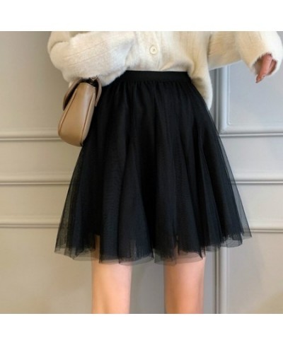 Skirts Women Mini Ball Gown Solid Simple High Waist Korean Style Elegant Vintage Novelty Womens Leisure Streetwear All-match ...