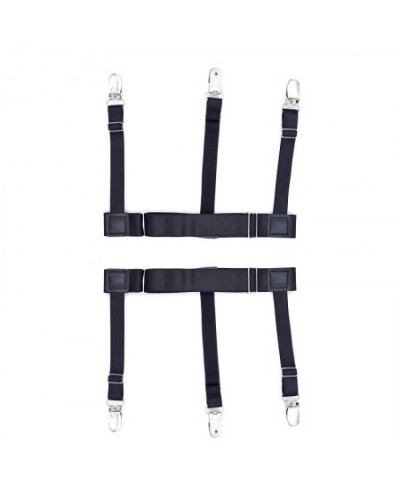 1 Pair Men Women Shirt Stays Garters Holder Adjustable Resistance Belt Shirt Suspenders Locking Clamps Non-slip Strap $21.22 ...