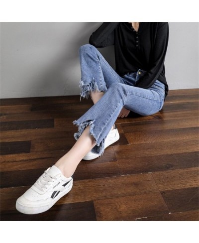 High Waist Women Jeans Ankle Length Stretch Cotton Straight Denim Pants Fashion Streetwear Boyfriend Jeans For Girl Summer 20...