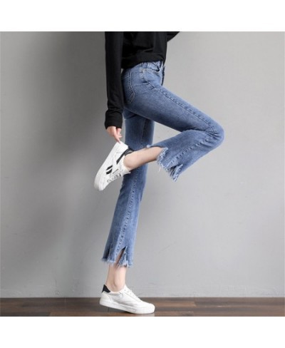 High Waist Women Jeans Ankle Length Stretch Cotton Straight Denim Pants Fashion Streetwear Boyfriend Jeans For Girl Summer 20...