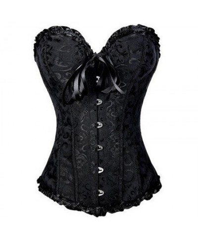 Women Sexy Corsets Lingerie Bustiers Steampunk Corset Top Waist Gothic Clothing Corselet Brocade Zip Steel Boned $37.20 - Und...