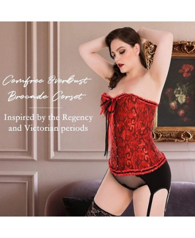 Women Sexy Corsets Lingerie Bustiers Steampunk Corset Top Waist Gothic Clothing Corselet Brocade Zip Steel Boned $37.20 - Und...