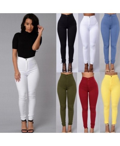 4XL Womens Fashion Solid Leggings Sexy Fitness High Waist Legging Pencil Trousers female trousers White Black Blue Pants $25....