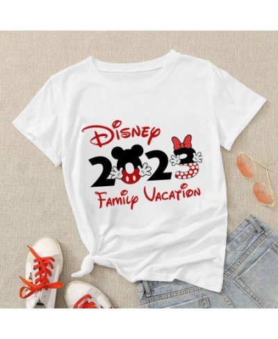 Family Vacation T Shirt Women 2023 Mickey and Friends Print Fashion Clothes Basic Tops Summer Travel T-shirts $20.84 - Tops &...