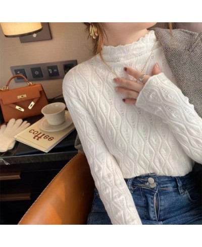 New Faux Cashmere Turtleneck Women Sweaters Autumn Winter Warm Pullover Slim Tops Knitted Sweater Jumper Soft Pull Female $24...