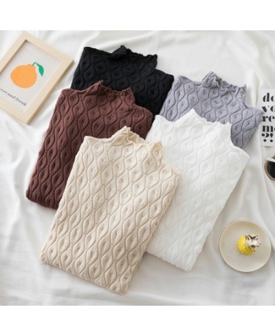 New Faux Cashmere Turtleneck Women Sweaters Autumn Winter Warm Pullover Slim Tops Knitted Sweater Jumper Soft Pull Female $24...