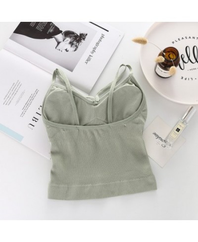 Camisole Tank Seamless Top Removable Summer Intimates Sports Sexy Padded Crop Lingerie Tops Underwear Women Girl For Female $...