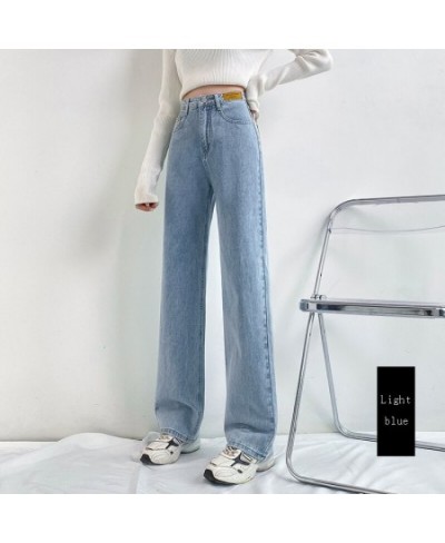 Streetwear High Waist Women's Fashion Jeans Woman Girls Women Straight Pants Cotton Female Trousers Denim Bagge Trousers XS-X...