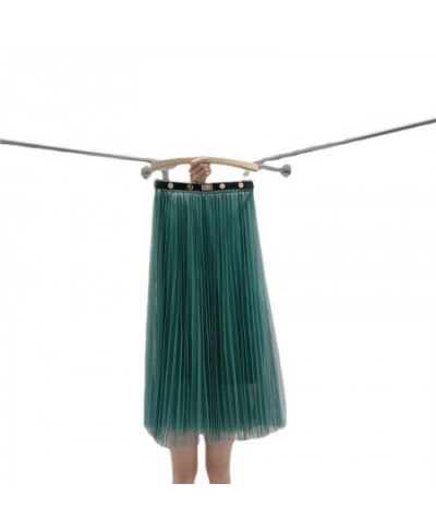 2022 Autumn& Winter New Simple Elastic High Waist Slim Pleated Skirt Korean Casual Loose Women A-line Long Skirt $35.14 - Skirts