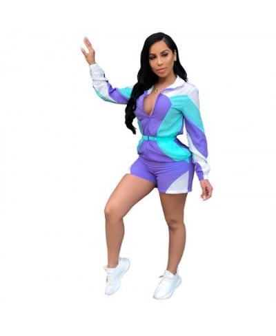 2023 Sunscreen Casual Loose Short Jumpsuit Women Body Front Zip Summer Overalls Long Sleeve Shorts Rompers Playsuit Plus Size...