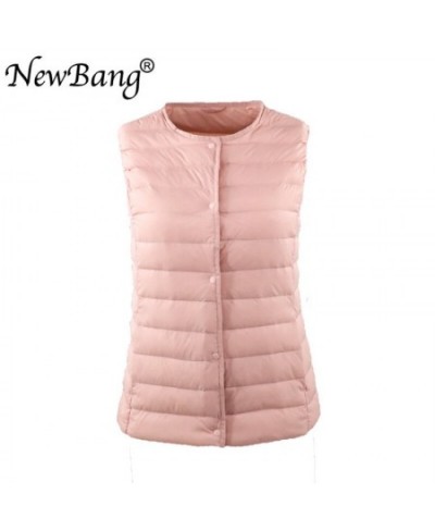 Waistcoat Vests For Women Warm Ultra Light Down Gilet Portable Sleeveless O-Neck Autumn Spring Vest 4XL $41.73 - Jackets & Coats