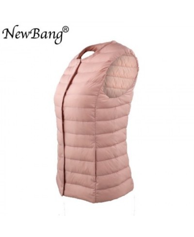 Waistcoat Vests For Women Warm Ultra Light Down Gilet Portable Sleeveless O-Neck Autumn Spring Vest 4XL $41.73 - Jackets & Coats