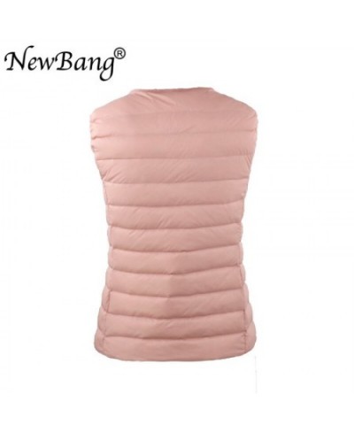 Waistcoat Vests For Women Warm Ultra Light Down Gilet Portable Sleeveless O-Neck Autumn Spring Vest 4XL $41.73 - Jackets & Coats