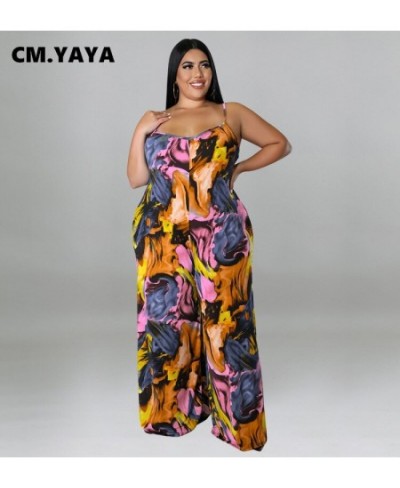 Plus Size Women Tie Dye Wave Spaghetti Strap Wide Leg Loose Jumpsuit 2022 Summer Sleeveless Streetwear Retro Playsuit $46.02 ...