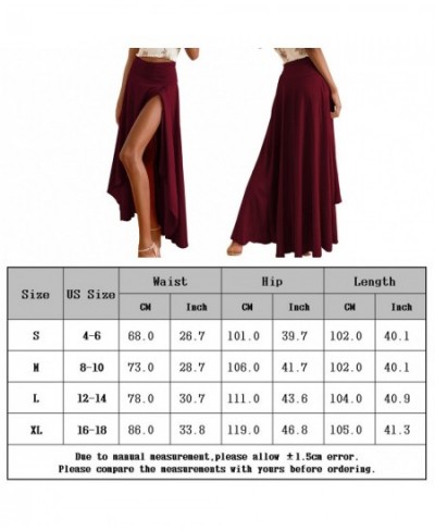 Women Skirt Asymmetrical Summer Lightweight Skirts Slit Wrap Elastic Flowy Skirts Ruffle Hem Solid Color for Women Summer Par...