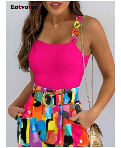 2 Piece Sets Womens Outifits Spring Summer 2023 New Tank Tops and Shorts Fashion Sleeveless Tops High Waisted Shorts $55.49 -...