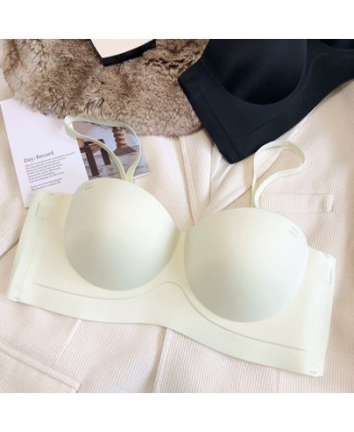 Only A Bra Half Cup Push Up Adjustable Brassiere Comfortable Seamless Wireless Strapless Strap Woman Underwear Girls Intimate...