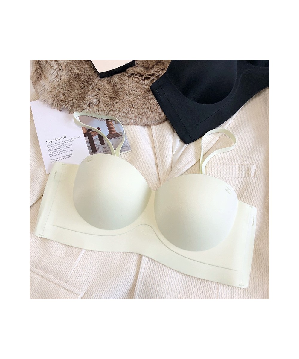 Only A Bra Half Cup Push Up Adjustable Brassiere Comfortable Seamless Wireless Strapless Strap Woman Underwear Girls Intimate...