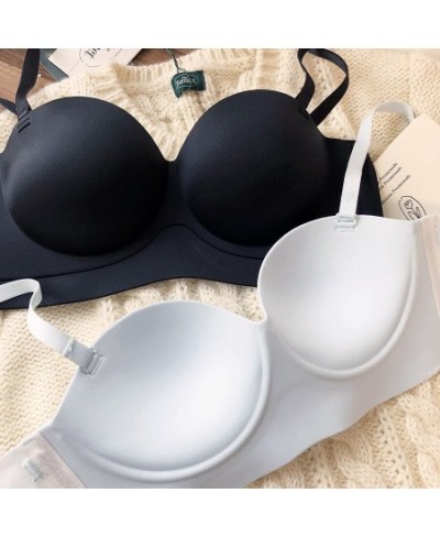 Only A Bra Half Cup Push Up Adjustable Brassiere Comfortable Seamless Wireless Strapless Strap Woman Underwear Girls Intimate...