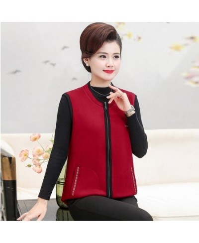 Spring Autumn Vest Jacket Women Korean Loose 5XL Big Size Coat Female Middle-Aged Mom Sleeveless Waistcoat Outerwear 2158 $39...