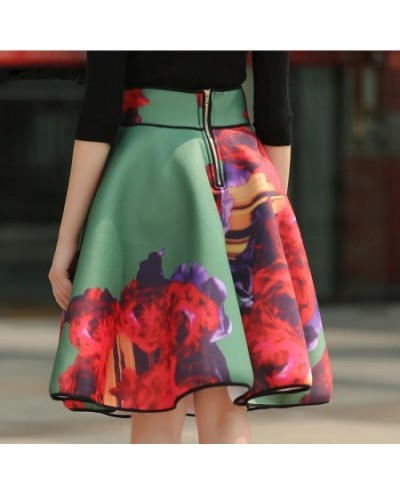 Women Skirt Spring Autumn 2023 Vintage Retro High Waist Skirts Women's Print Skirts Womens Vestidos Saia Femininas Midi Skirt...