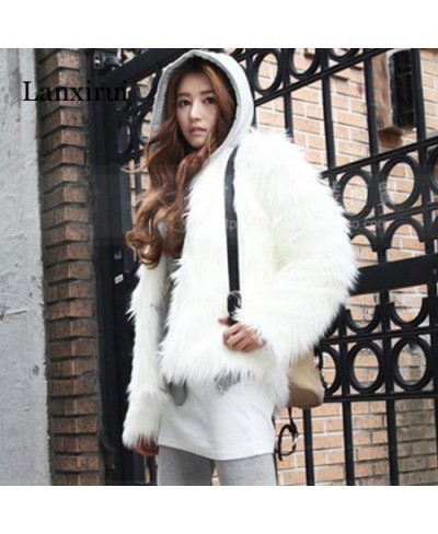 4XL 5XL Trendy Candy Faux Fur Coat Women Fashion Slim Casual Party Jacket Coats $66.91 - Jackets & Coats