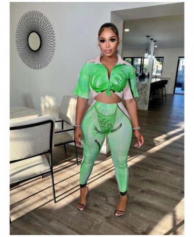 3D Printed Women 2 Piece Set Short Sleeve Lapel Sweatshirts Cycling Shorts Matching Set 2022 Summer Fitness Workout Tracksuit...