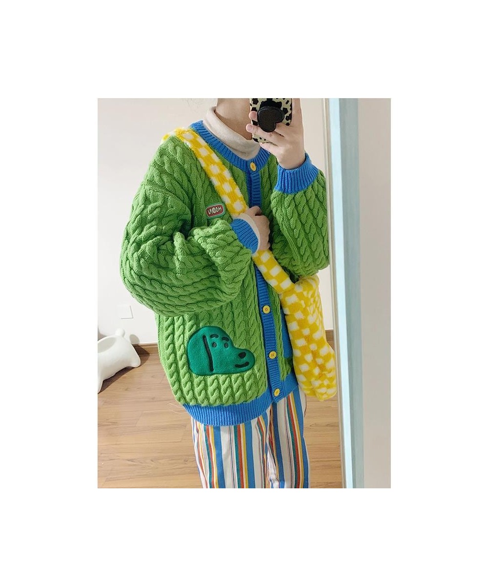 Korean Chic V Neck Long Sleeve Knitted Cardigans Vintage Streetwear Pockets Korean Cardigan 2022 Spring New Sweater $51.22 - ...